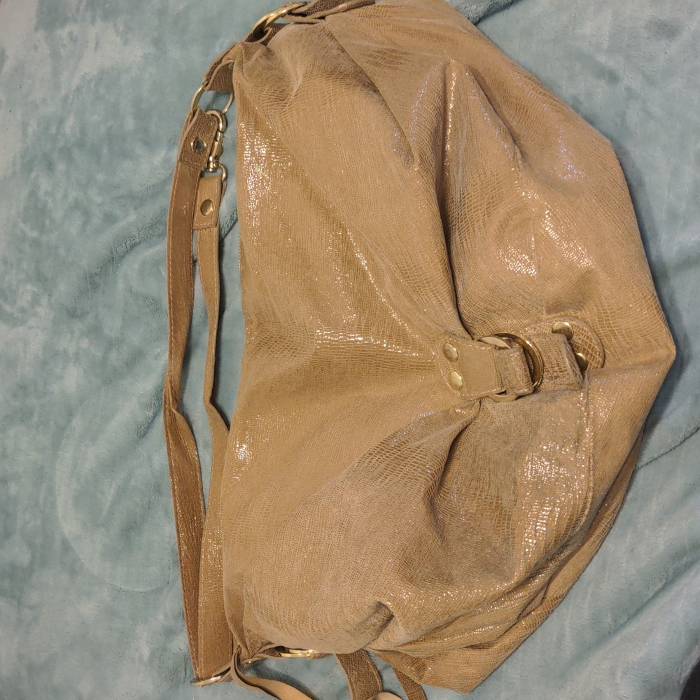 Helena De Natalio Sofi Snake Embossed Leather Hobo bag. Good condition